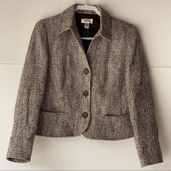 Talbots Blazer Jacket Coat 25% Wool Blazer Jacket, Sz 8 - Picture 5 of 13
